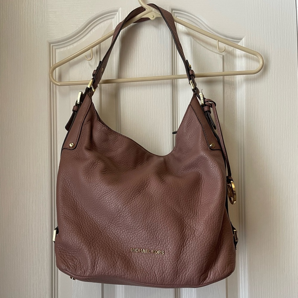 Purple Michael Kors Soft Leather Bag